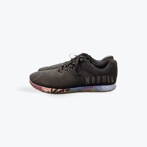 NOBULL Black SuperFabric Sunset Palm Tree Trainers Mens 10 Womens 11.5 Shoes